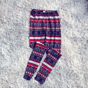 Fair Isle winter leggings